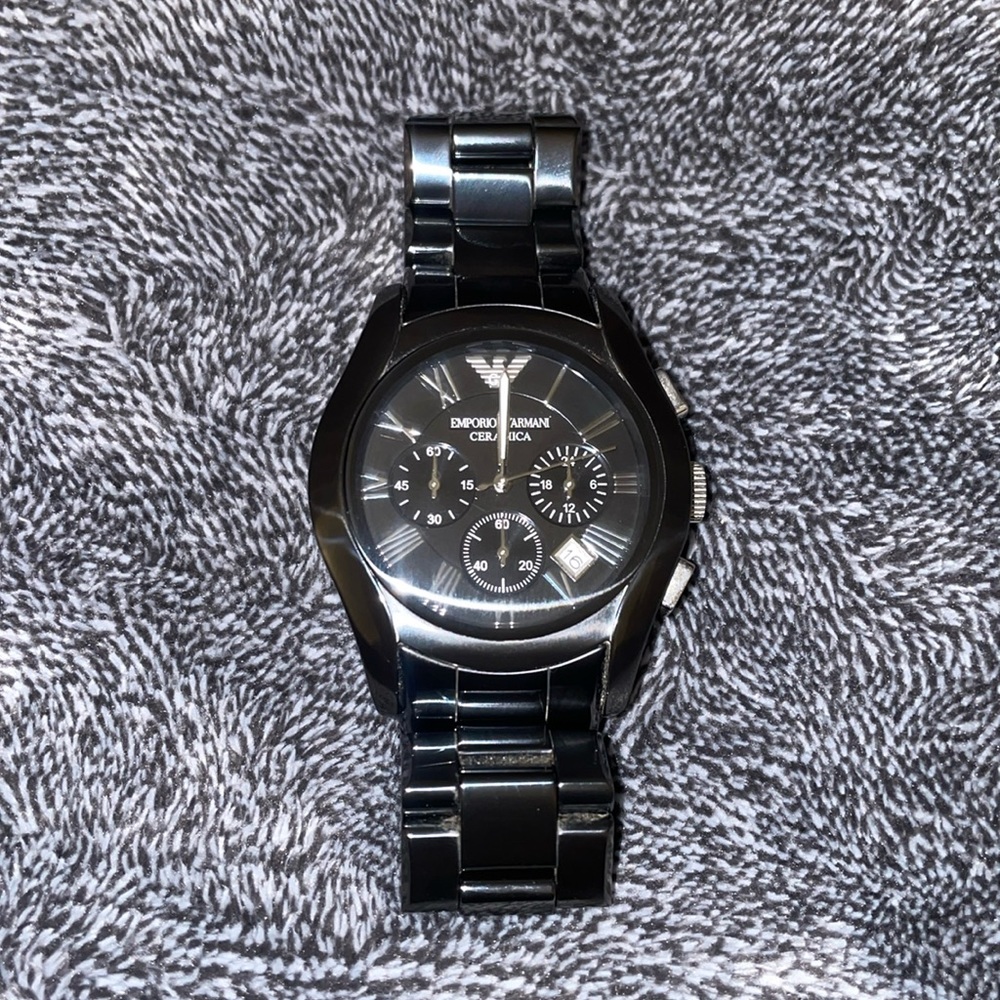 Emporio Armani Black Ceramic Watch